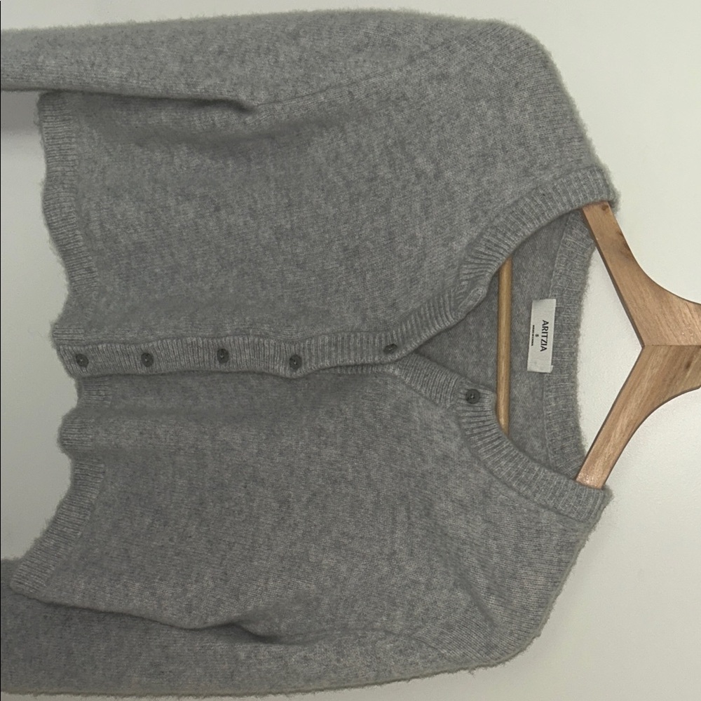 Aritzia Gray Cashmere Sweater